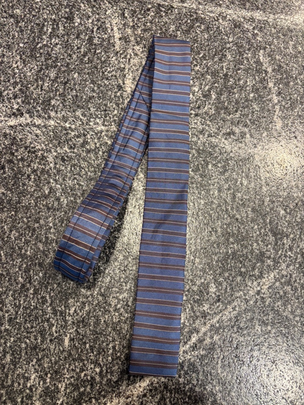 WRK Silk Striped Blue and Brown Men's Tie